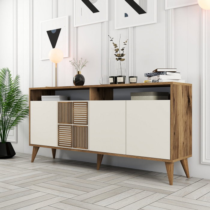 Hanah Home Milan 160 - Nogal y Crema Hanah Home Milan 160 - Nogal y Crema